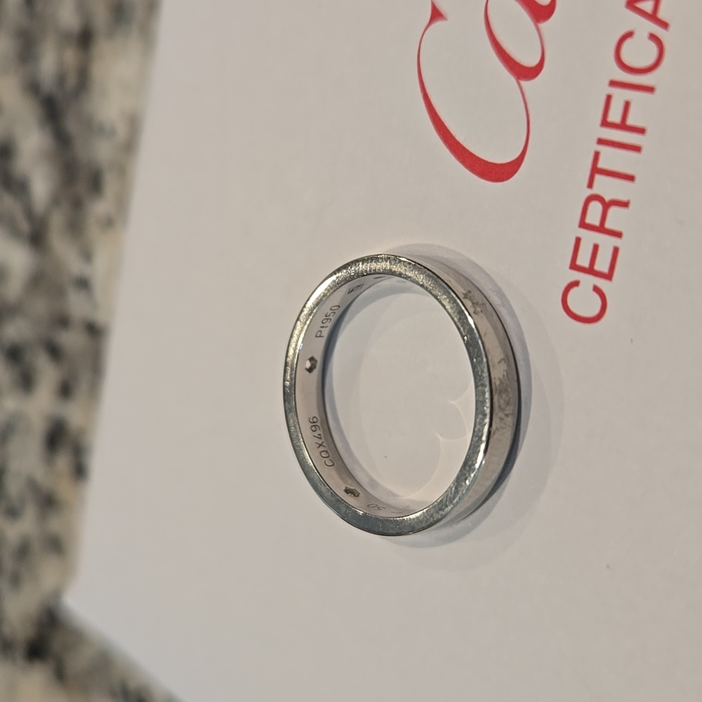 Cartier C De Cartier Diamond Ring in Platinum  0.07 CTW - Picture 2 of 6